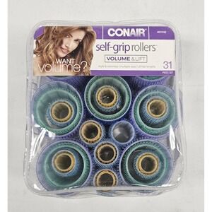 *NWT* Conair Volume & Lift Self Grip Rollers 31 Pcs